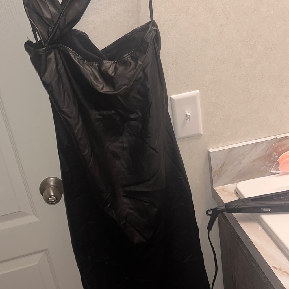 Black Pleather Dress